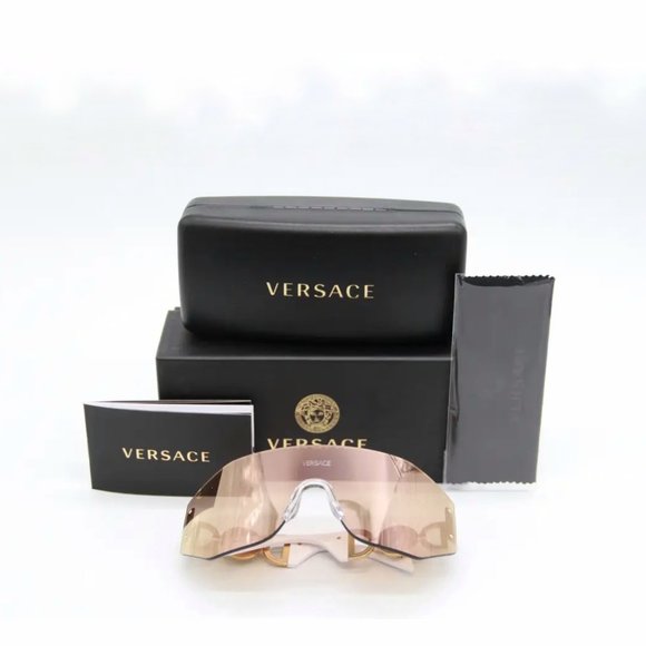 NEW UNISEX GOLD SHIELD VE2258 10027J SUNGLASSES VERSACE VE2258 1002/7J VERSACE main image 4